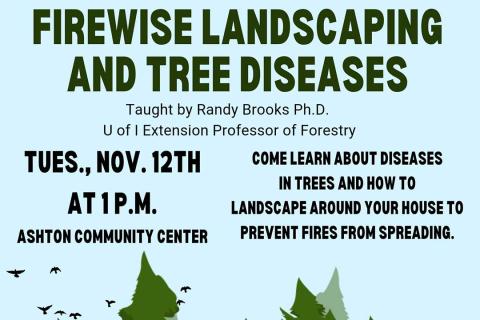 Firewise landscaping and tree disease 