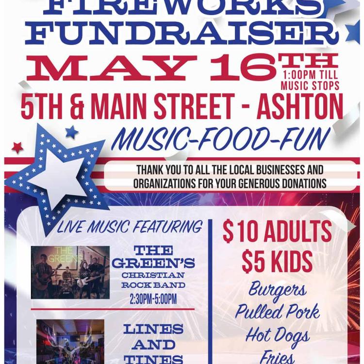 Ashton Fireworks Fundraiser