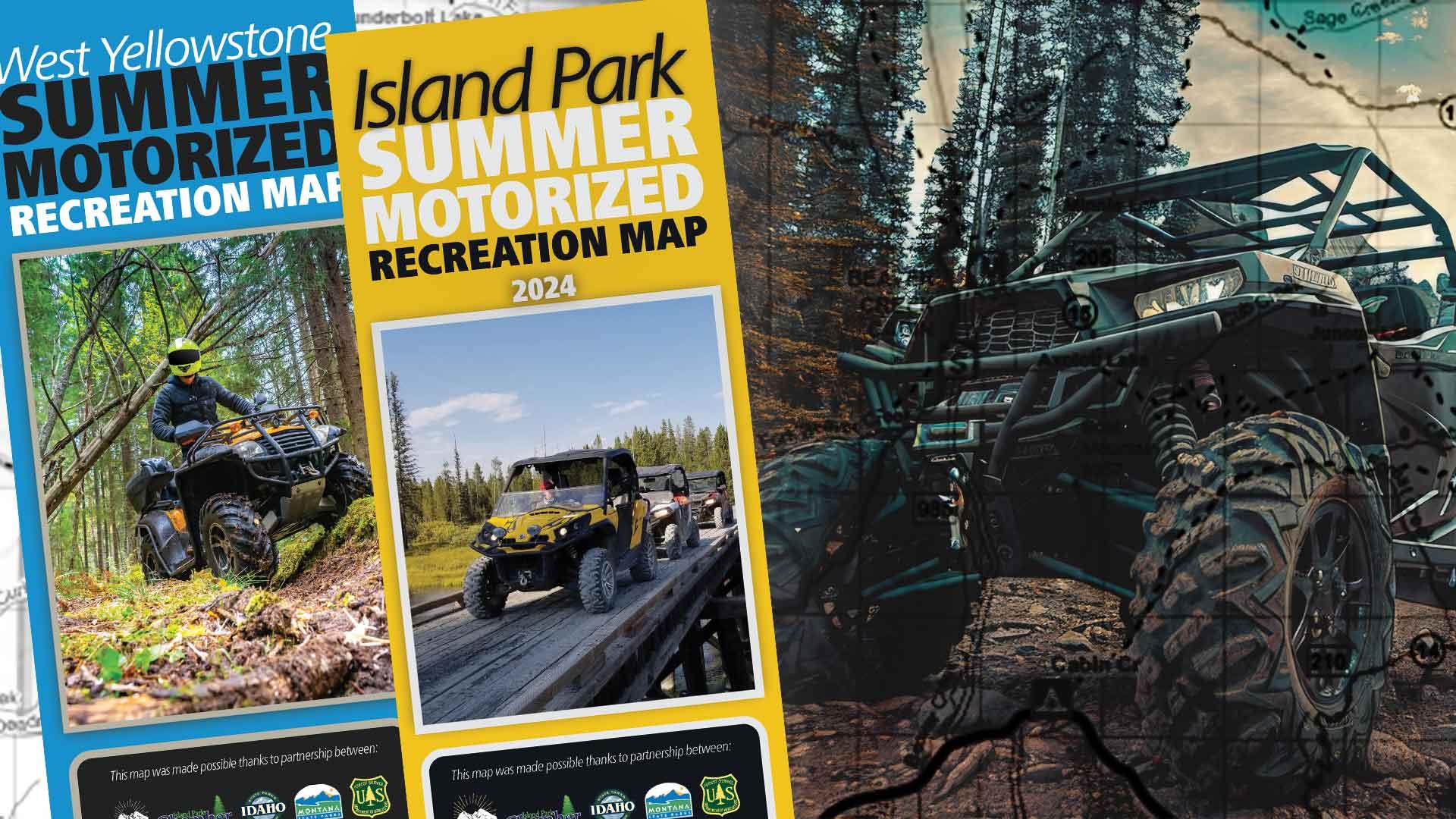 Island Park, West Yellowstone Chamber Trail Map 