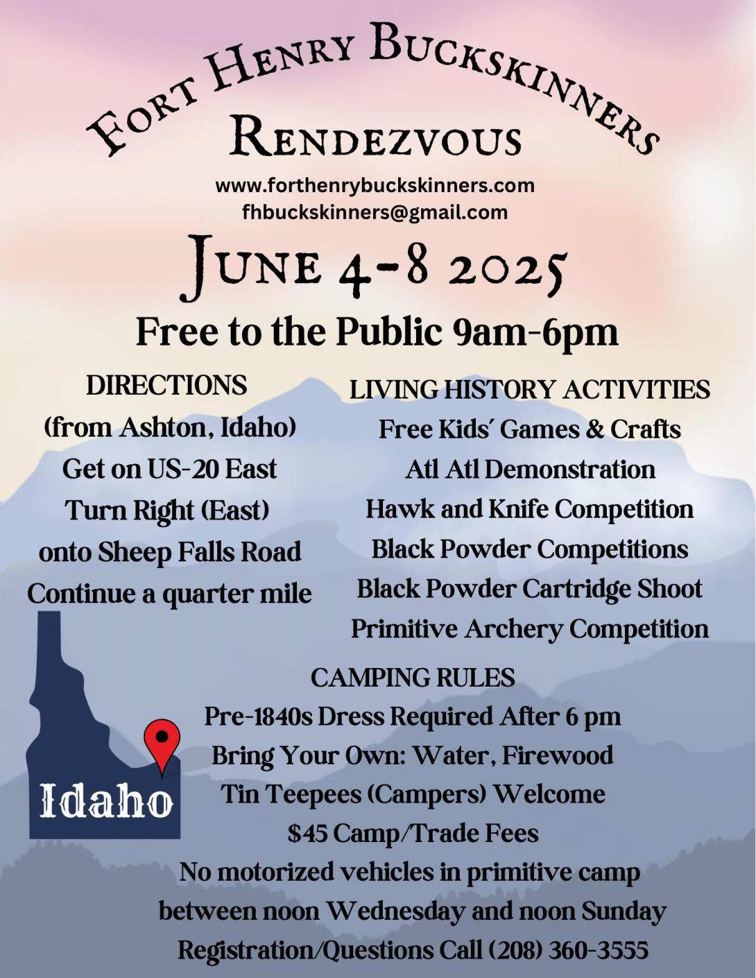 Fort Henry Buckskinners Rendezvous